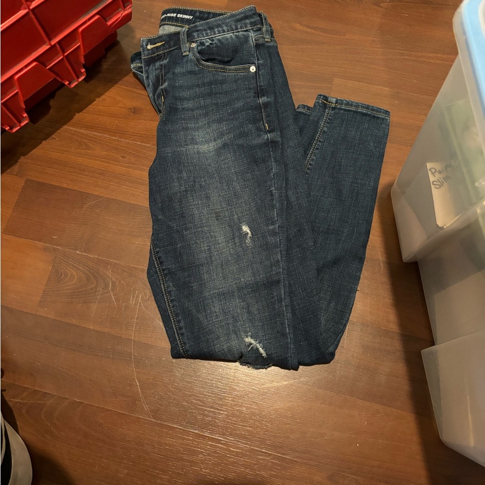 NY&C women midrise skinny 8 average